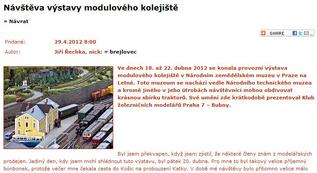 Popis výstavy Zemědělské muzeum Letná 2012
