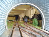 Pohled tunelem ze smyčky